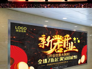 大氣新店開業慶典海報與會展策劃指南